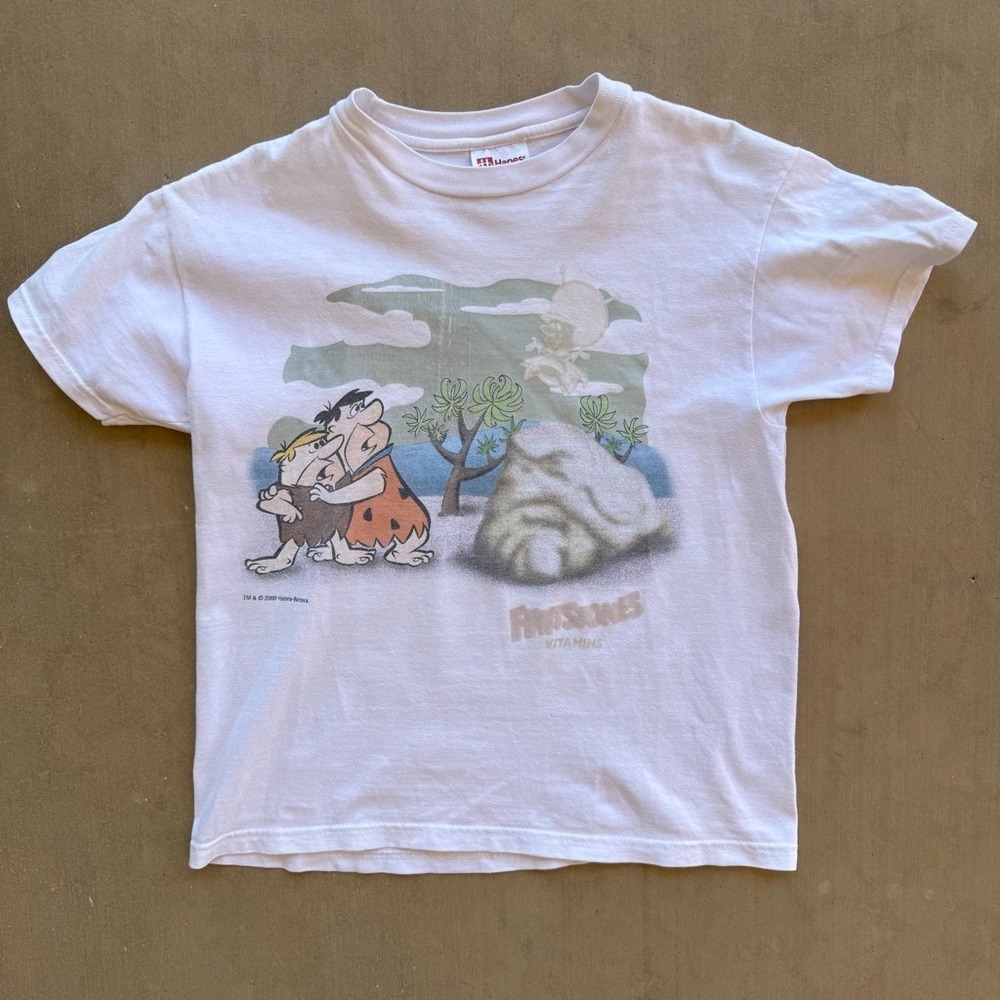 2000 Flintstones Flintstones Vitamins Graphic T Shirt Hanna Barbera Baby Tee